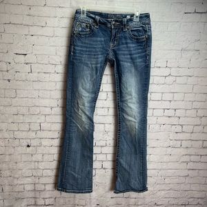 Miss me size 27 low rise boot cut jeans